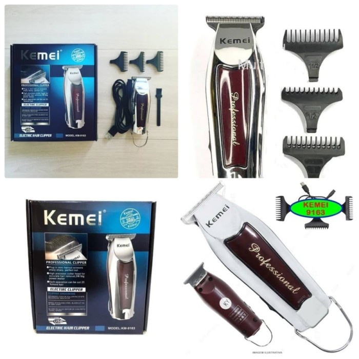 Jual Alat Cukur Rambut Kemei Km Hair Clipper Detailer Trimmer Km