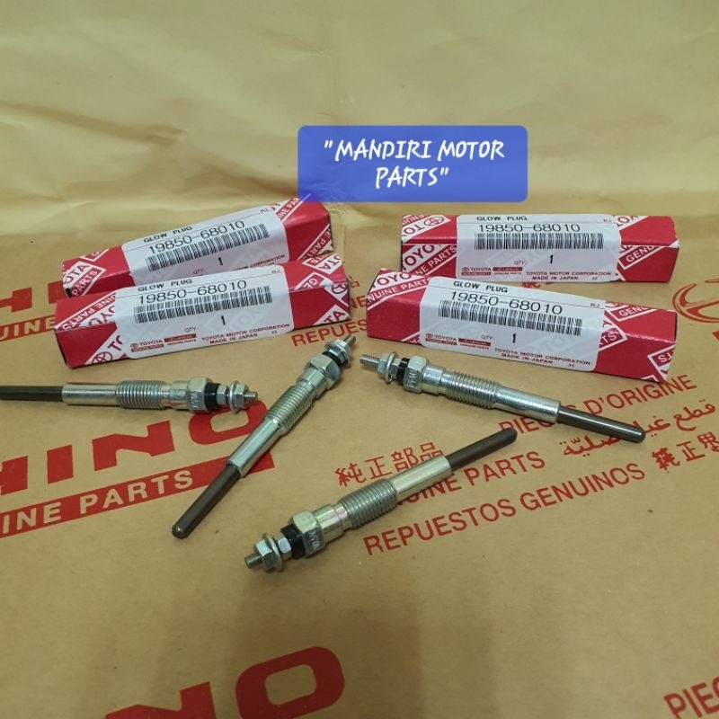 Jual GLOW PLUG BUSI PEMANAS PIJAR BUSI DYNA RINO 14B 10 5V 19850 68010