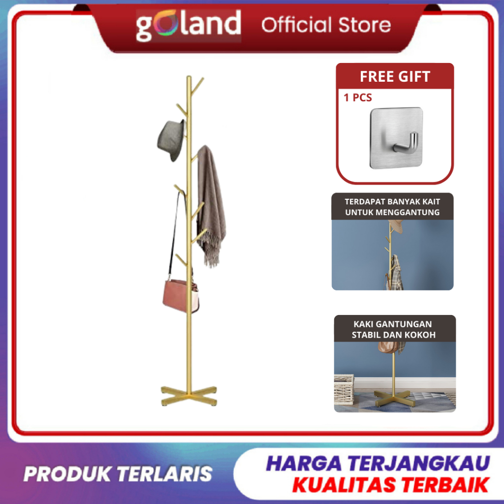 Jual Goland Gantungan Baju Berdiri Gantungan Tas Gantungan Topi