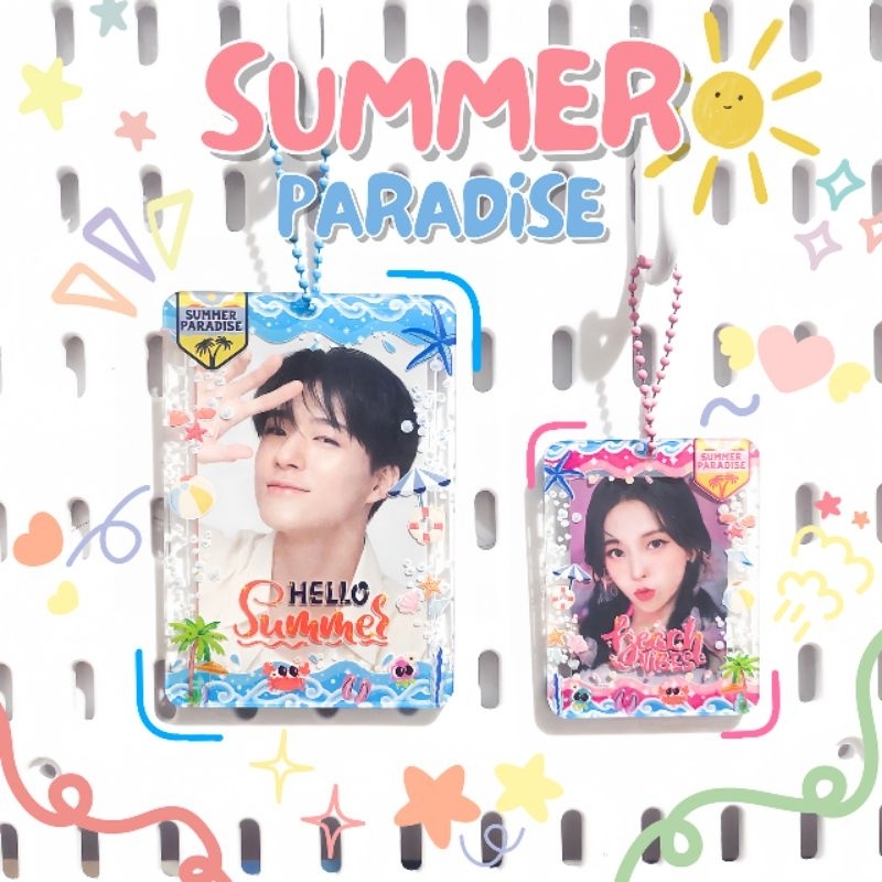 Jual Acrylic Photocard Holder Cahol Full Transparan Clear Sisi Side