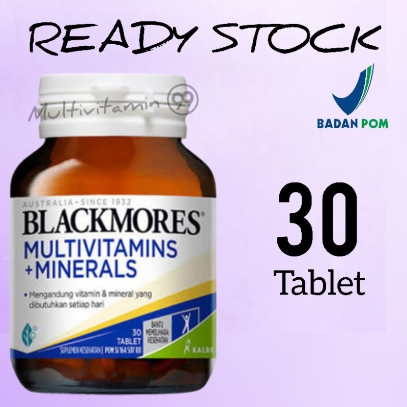 Jual Blackmores Multivitamin Mineral BPOM Kalbe 30 Tablet Suplemen