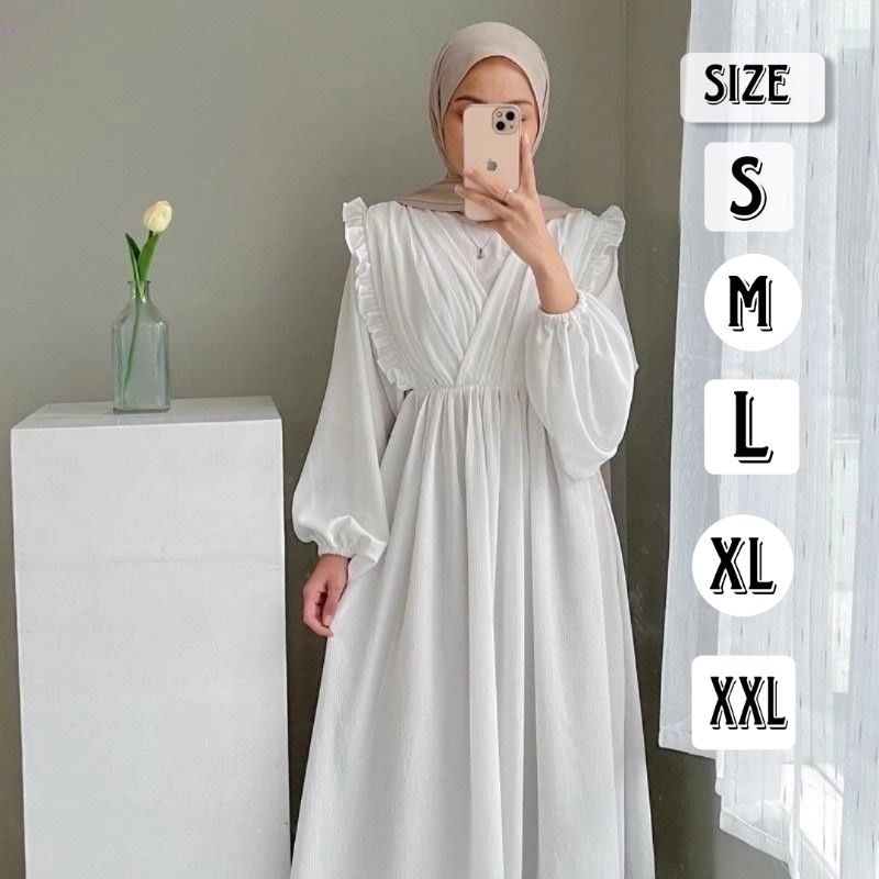 Jual Gisela Baju Gamis Terbaru Size S M L Xl Xxl Maxy Dress Remaja