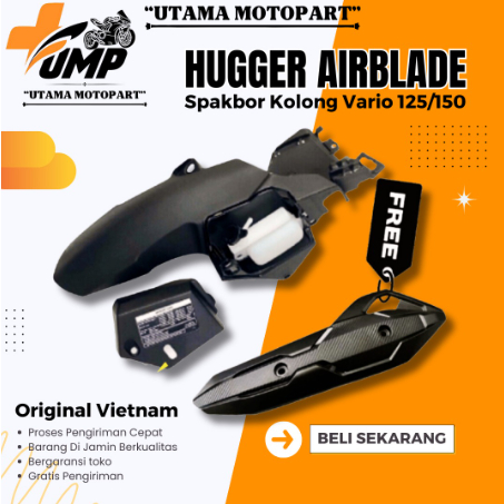 Jual HUGGER Spakbor Kolong Airblade AIR BLADE Free Tameng Old New Vario