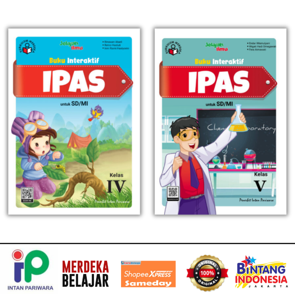 Jual Intan Pariwara Buku Interaktif Ipas Kelas Iv V Sd Kurikulum