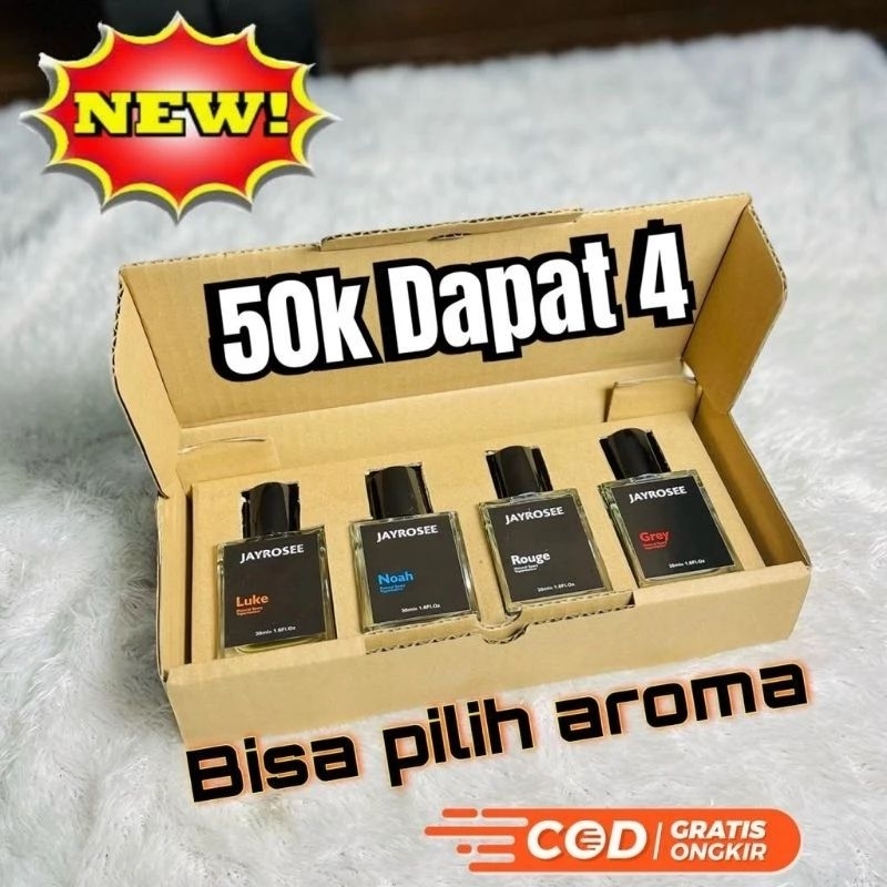 Jual Parfum Pria Wanita Tahan Lama Paket Hemat Beli 1 Dapat 4 Shopee