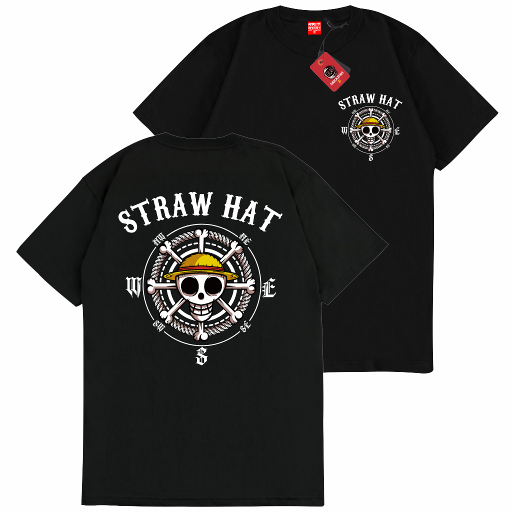 Jual Sakazuki Kaos Baju Topi Jerami Bajak Laut Straw Hat Pirates