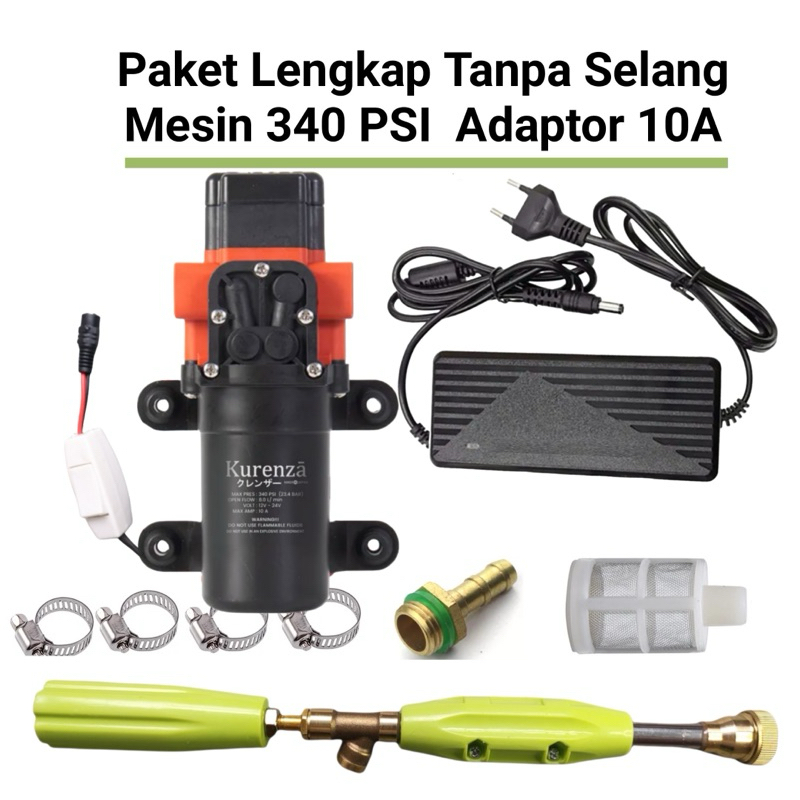 Jual KURENZA Paket Completely Tanpa Selang 340psi Otomatis Water Pump