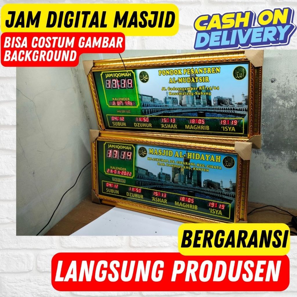 Jual Jam Digital Masjid Jadwal Sholat Otomatis Bergaransi Shopee