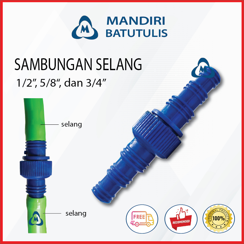 Jual Sambungan Selang Air Plastik Sambungan Slang Inch