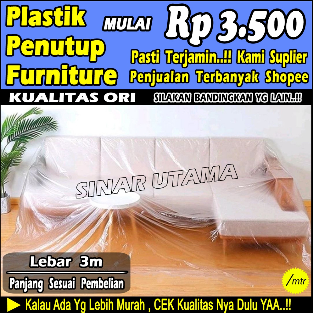 Jual Plastik Serbaguna Tutup Furniture Penutup Pelindung Funitur