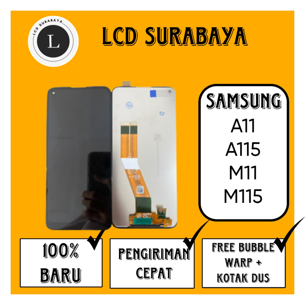 Jual Lcd SAMSUNG A11 A115 M11 M115 ORIGINAL NEW FULLSET