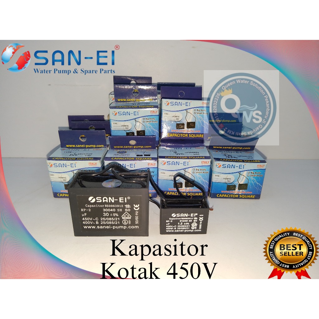 Jual Kapasitor Petak Kapasitor Kotak Kabel SAN EI 450V Shopee Indonesia