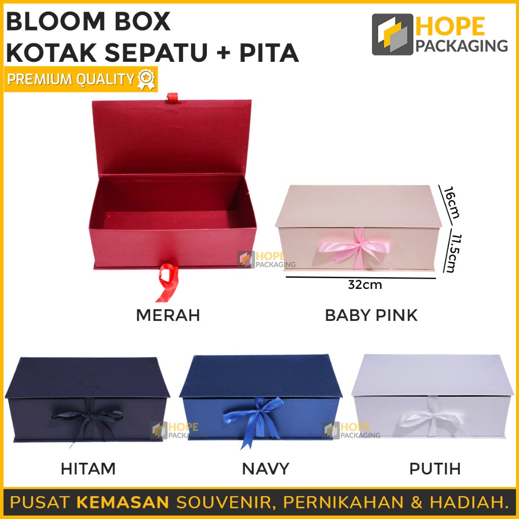 Jual Hardbox Kemasan Hadiah Bloom Box Kotak Hampers Gift Hijab