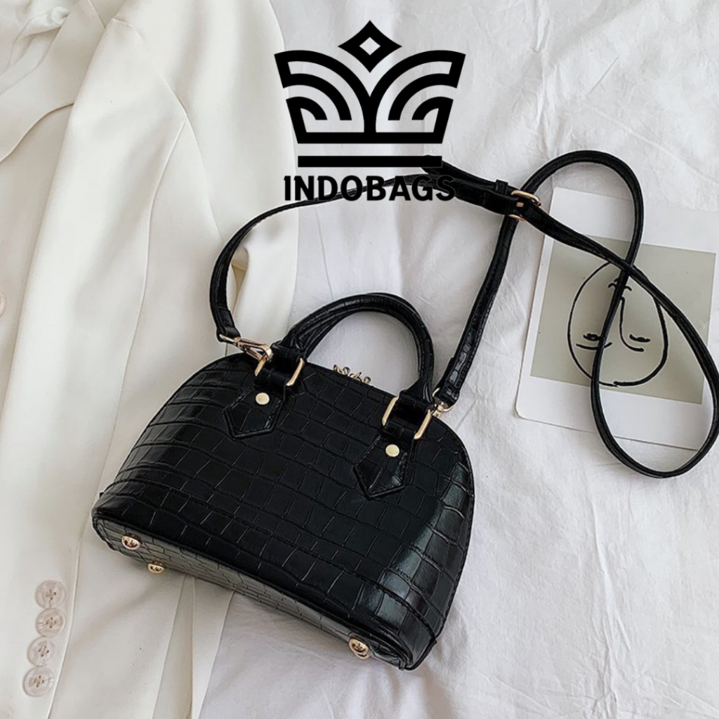 Jual Indobags Tas Wanita Kekinian Shoulder Bag Alma Croco Premium