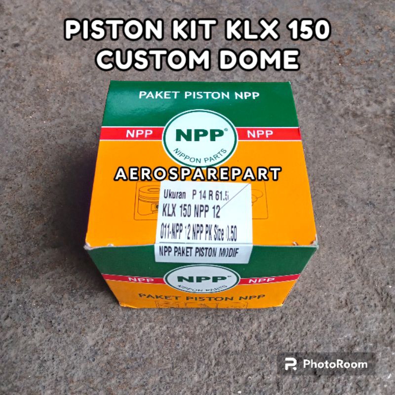 Jual Piston Kit Npp KLX 150 Bore Up Dome Modif Rubahan Diameter 61 61