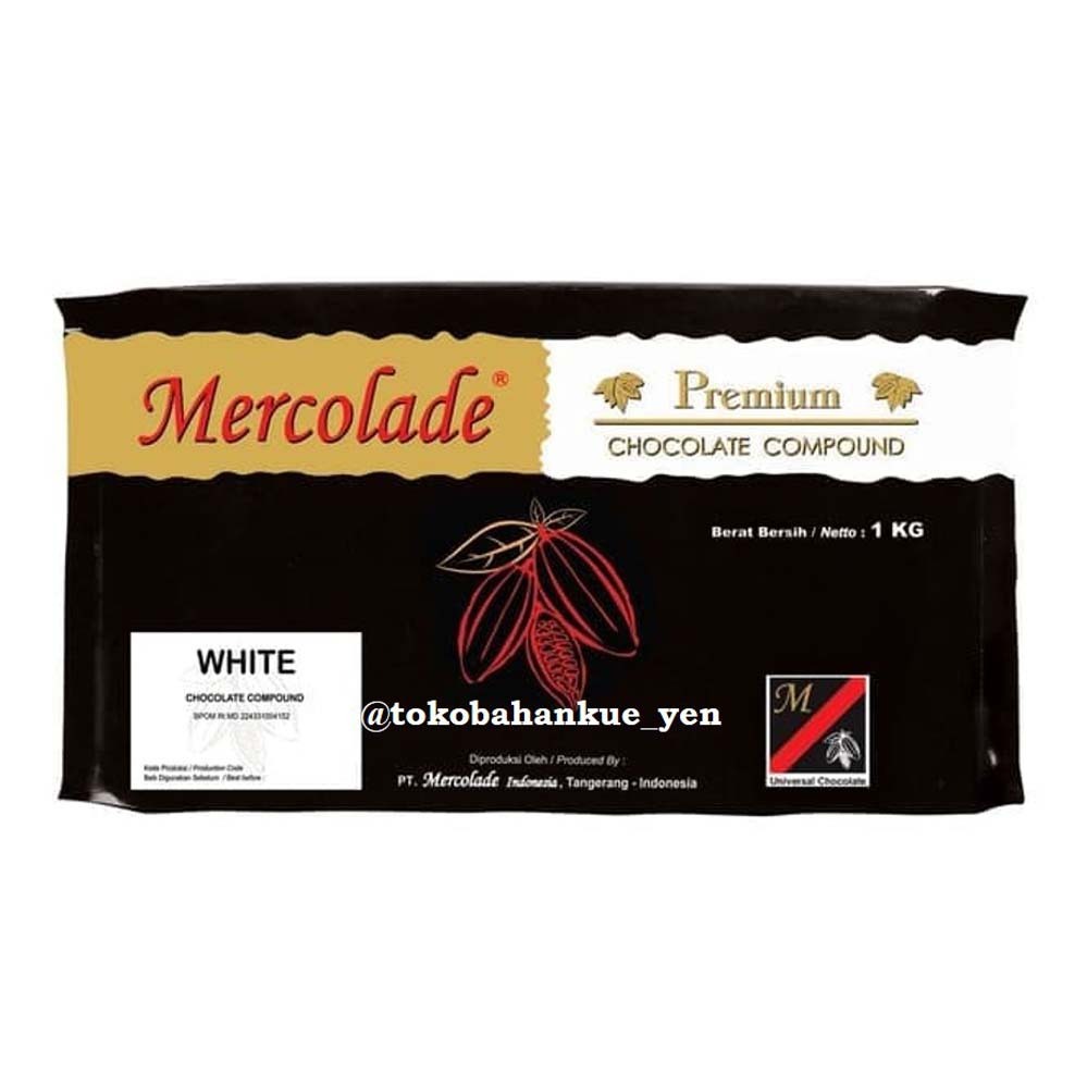 Jual Mercolade White Chocolate Compound 1kg Dark Compound Chocolate