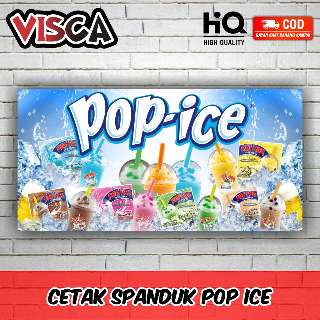 Jual Spanduk Banner Pop Ice Murah Shopee Indonesia