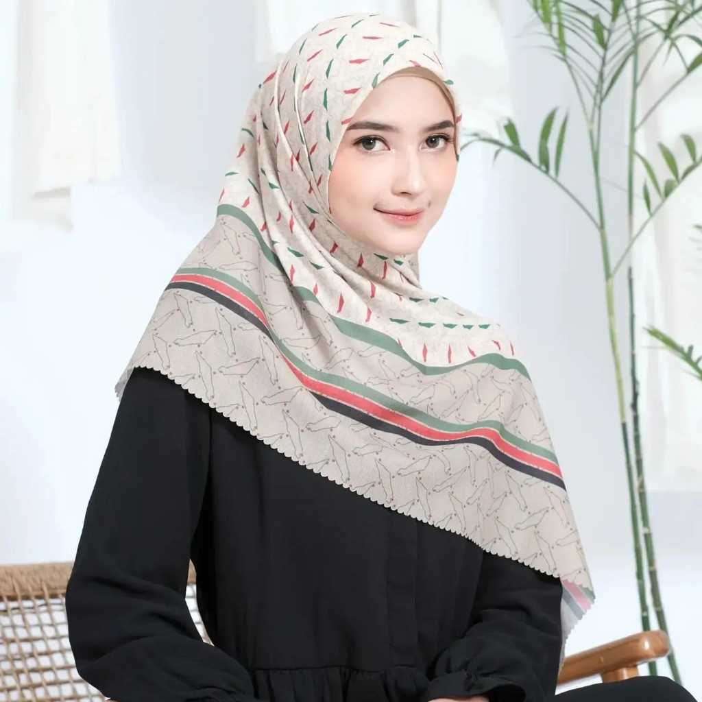 Jual Jilbab Palestina Voal Motif Seri Peta Palestina Shopee Indonesia