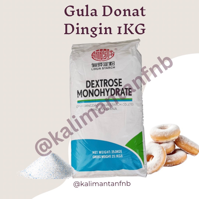 Jual Dextrose Monohydrate Gula Donat Dingin Kg Repack Shopee