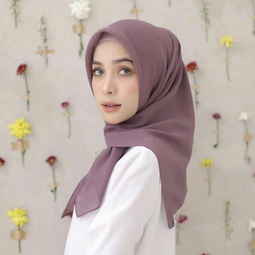 Jual COD Bella Square 50 Warna Hijab Segiempat Premium Anti Letoy