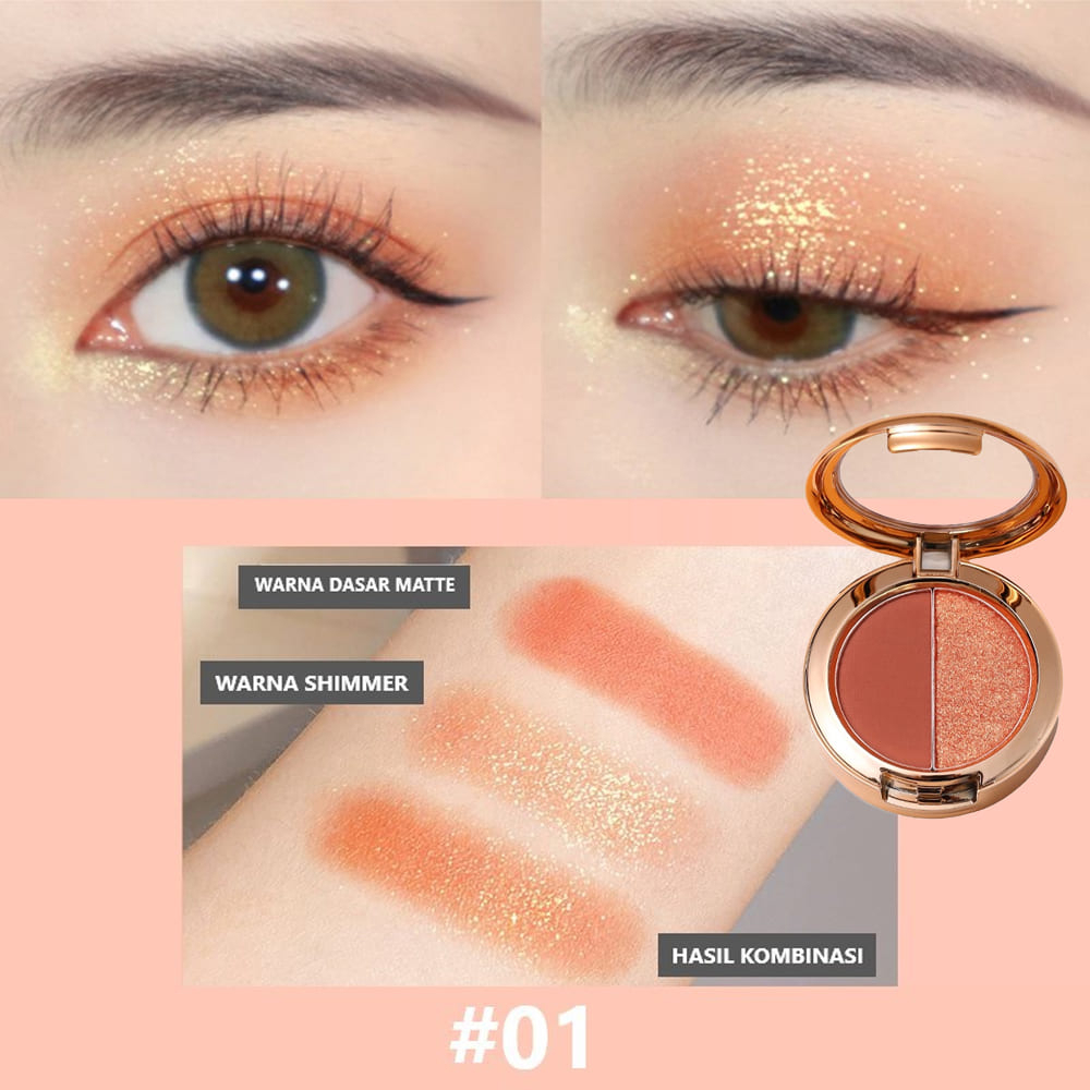 Jual Lameila Eyeshadow Palette Warna Dengan Glitter Tahan Air Dan