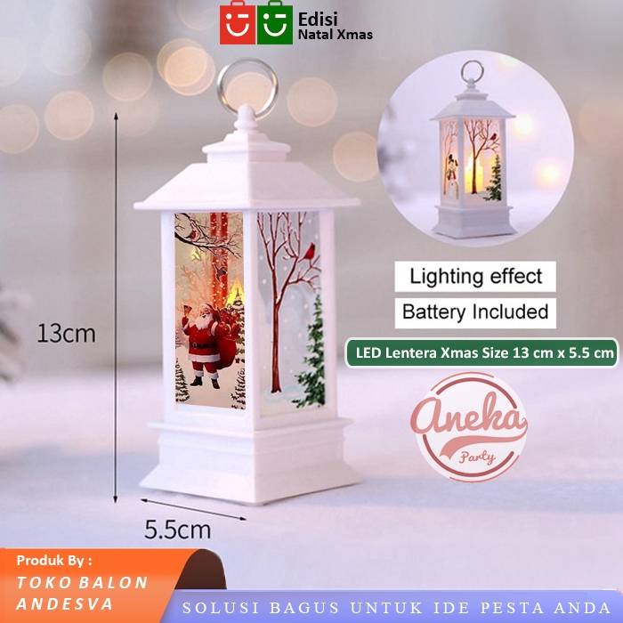 Jual Lentera Lilin Natal Cm Lampu Led Lilin Elektrik Souvenir