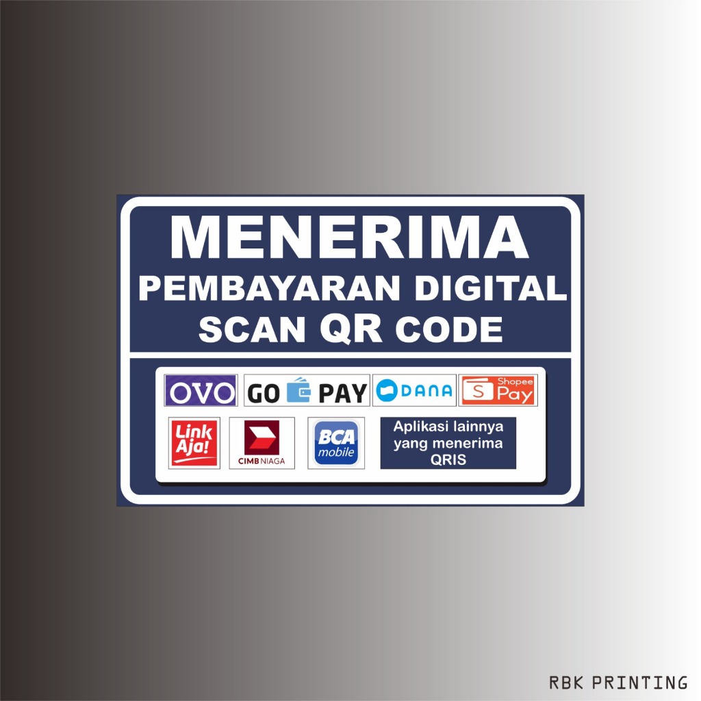 Jual Stiker Menerima Pembayaran Digital Scan Qr Code Shopee Indonesia