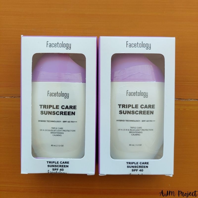 Jual Facetology Triple Care Sunscreen Spf Pa Shopee Indonesia