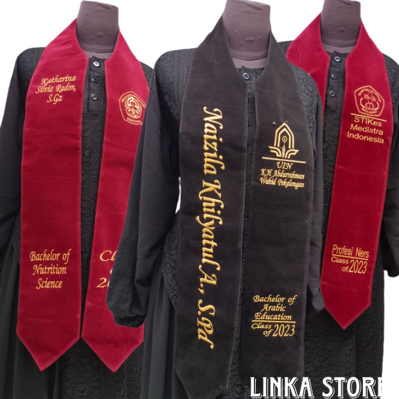 Jual Hari Jadi Selempang Wisuda Leher Tanpa List Polos Shopee