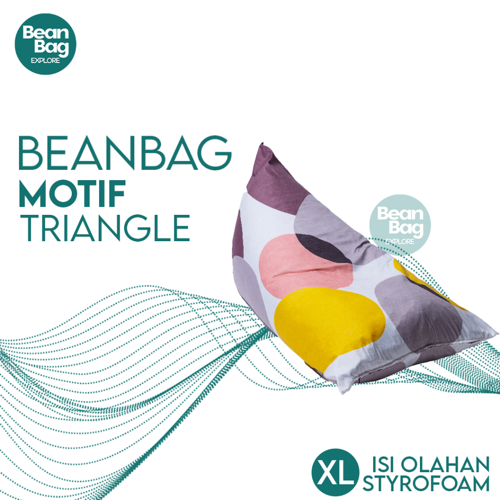 Jual Bean Bag Triangle Waterproof Motif Size Xl Bean Bag Motif Extra