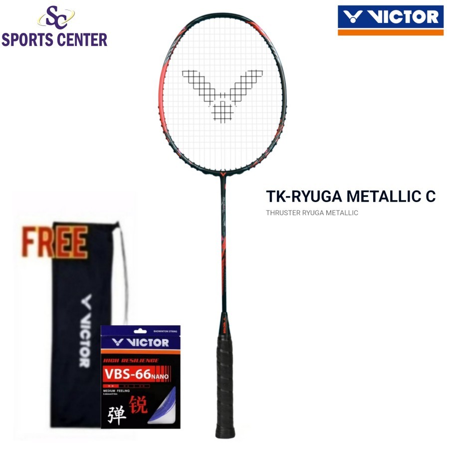 Jual New Limited Lzj Raket Badminton Victor Thruster Tk Ryuga Metalic