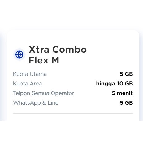 Jual Termurah Paket Kuota Data Xl Xtra Combo Flex Xtra Combo Plus