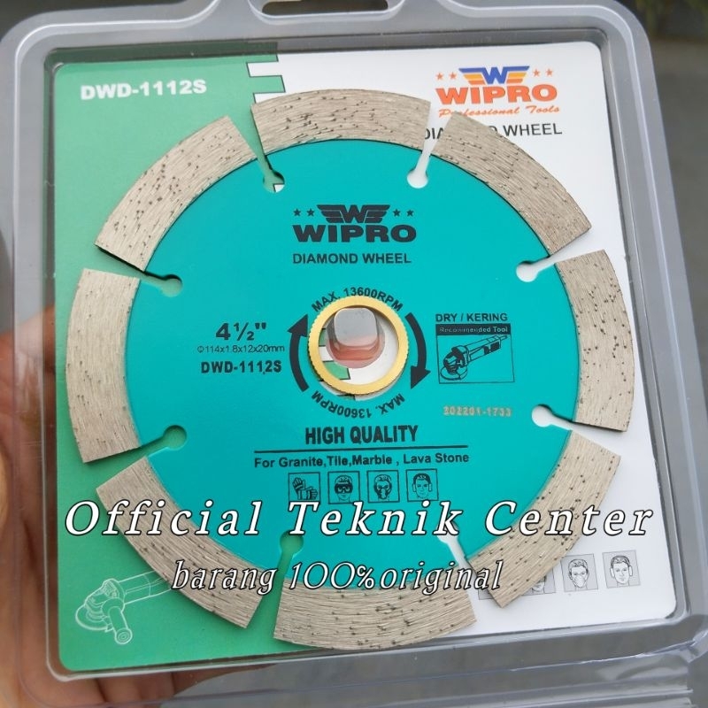 Jual Mata Gerinda Potong Keramik Granit Batu Wipro Inch Diamond Wheel