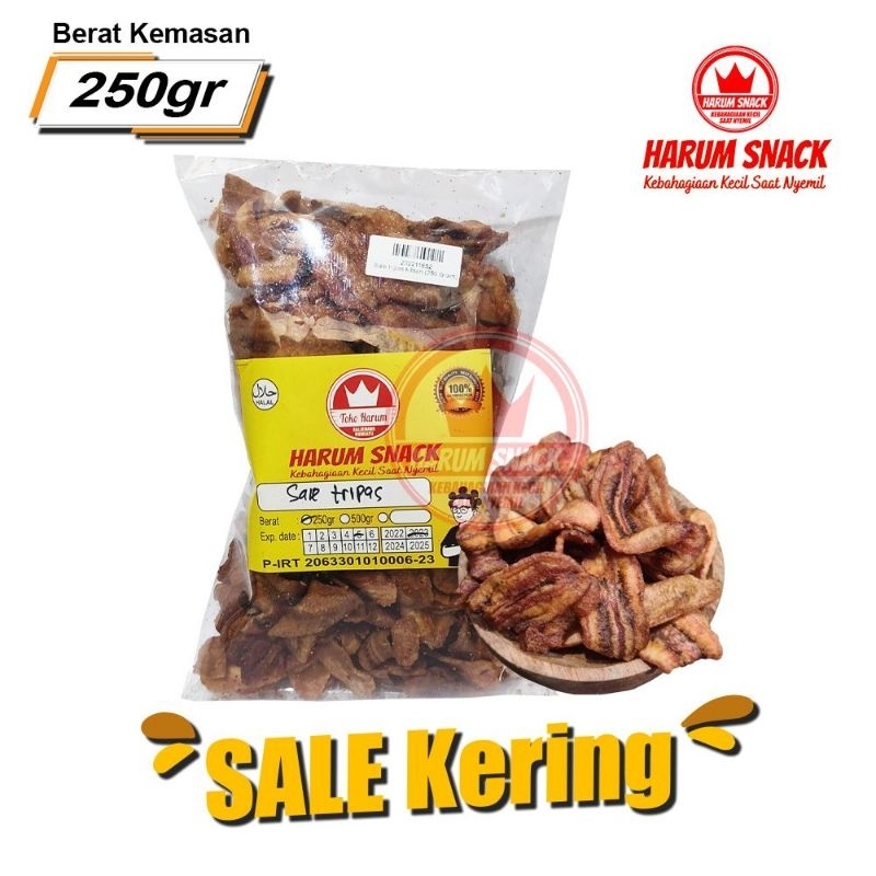 Jual KERIPIK PISANG SALE KERING 250Gram Harum Snack Official Shopee