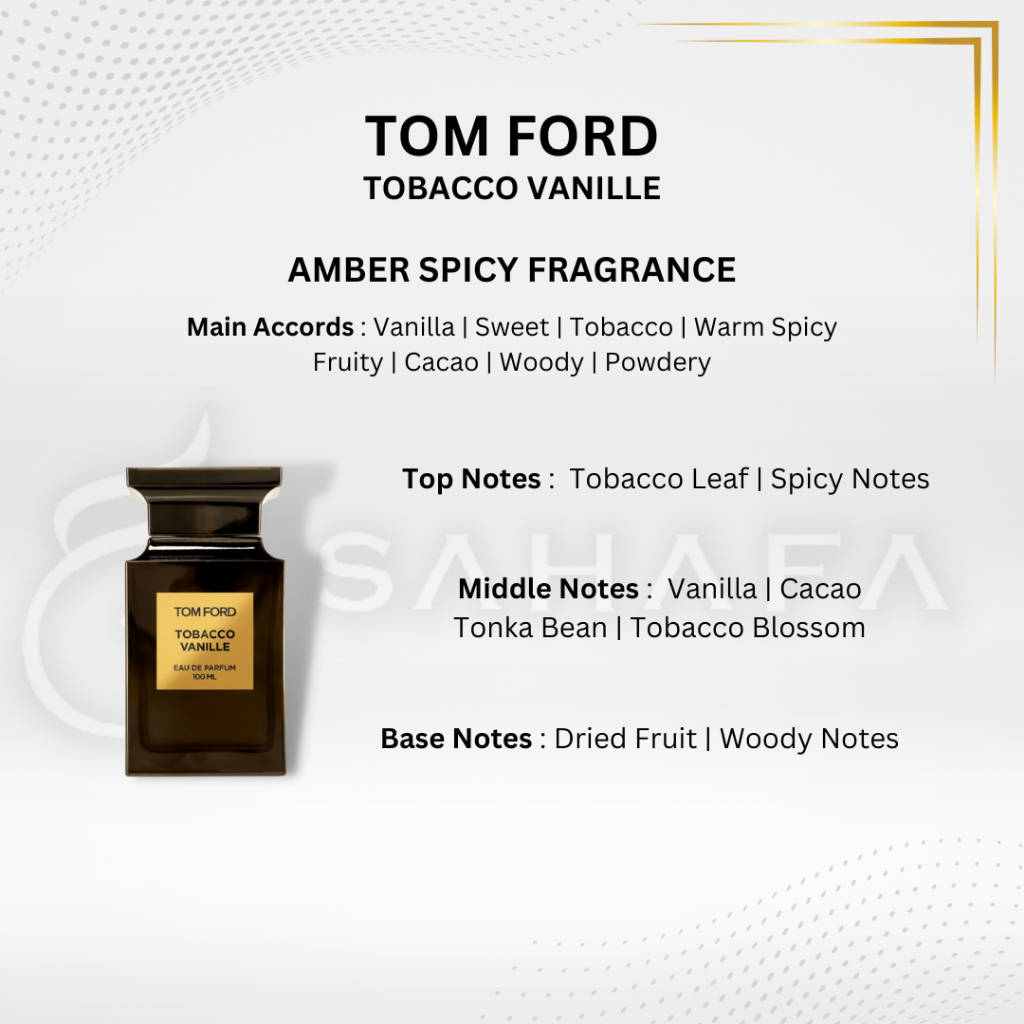 Jual Sahafa Parfum Tf Tobacco Vanille Eau De Parfum Shopee Indonesia