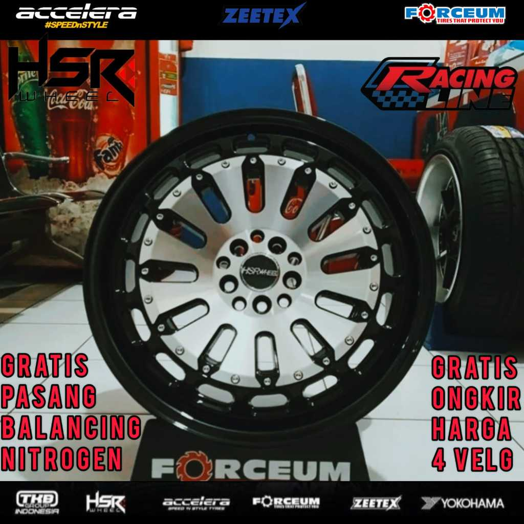 Jual VELG MOBIL RACING HSR MYTH07 RING 18 UNTUK SIENTA WISH POLO GOLF