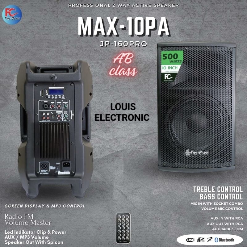 Jual Speaker Aktif Inch Firstclass Jp Pro Max Pa Class Ab