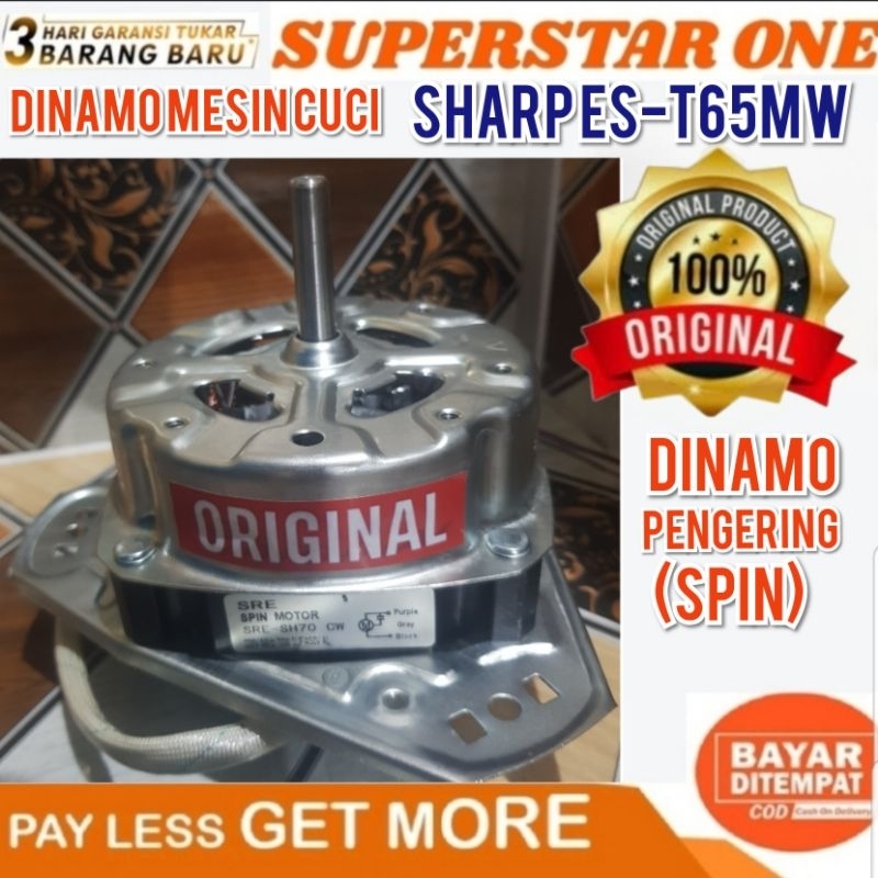 Jual Dinamo Motor Pengering Spin Mesin Cuci Sharp Es T Mw Es T Mw