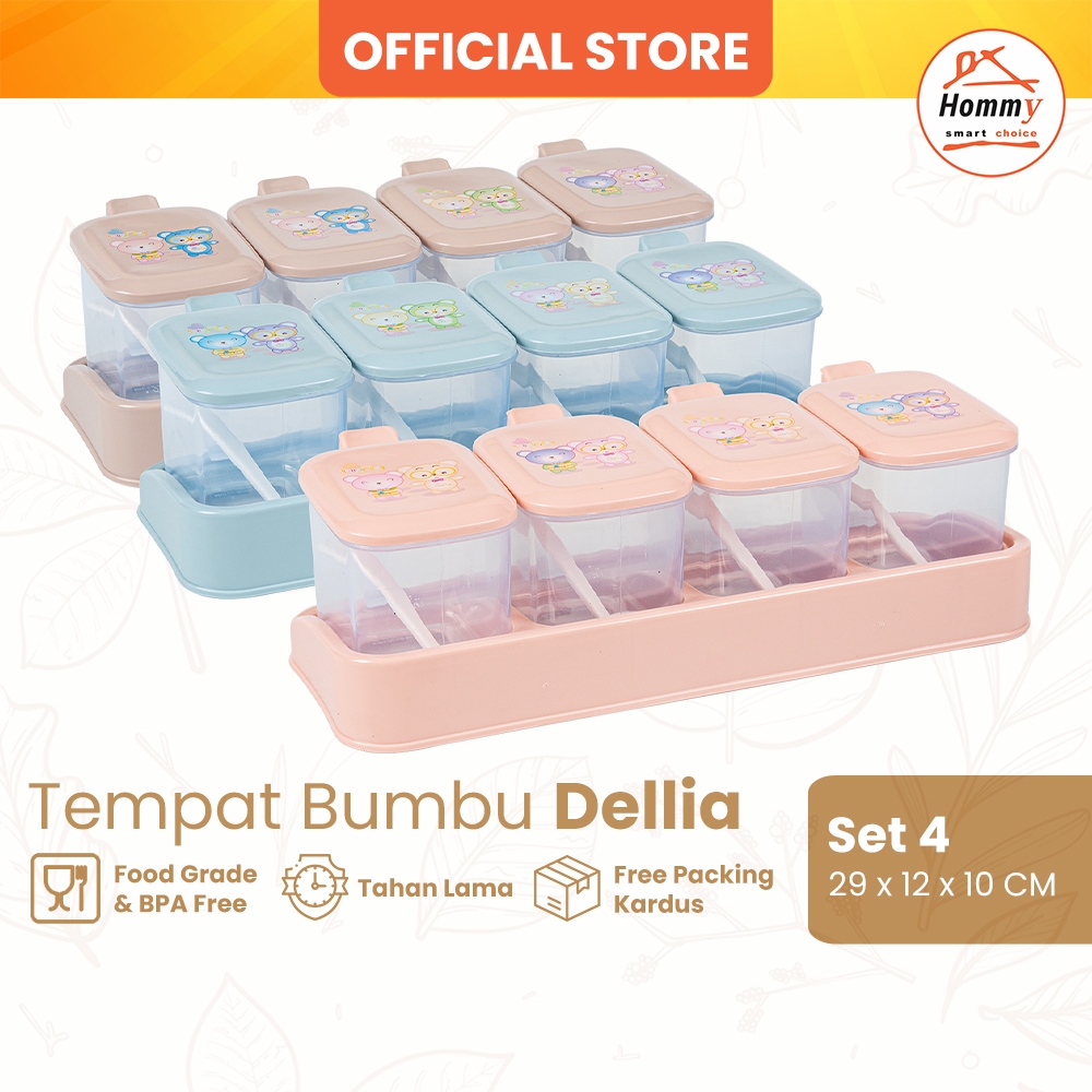 Jual Hommy Tempat Bumbu Dellia Isi 4 Shopee Indonesia