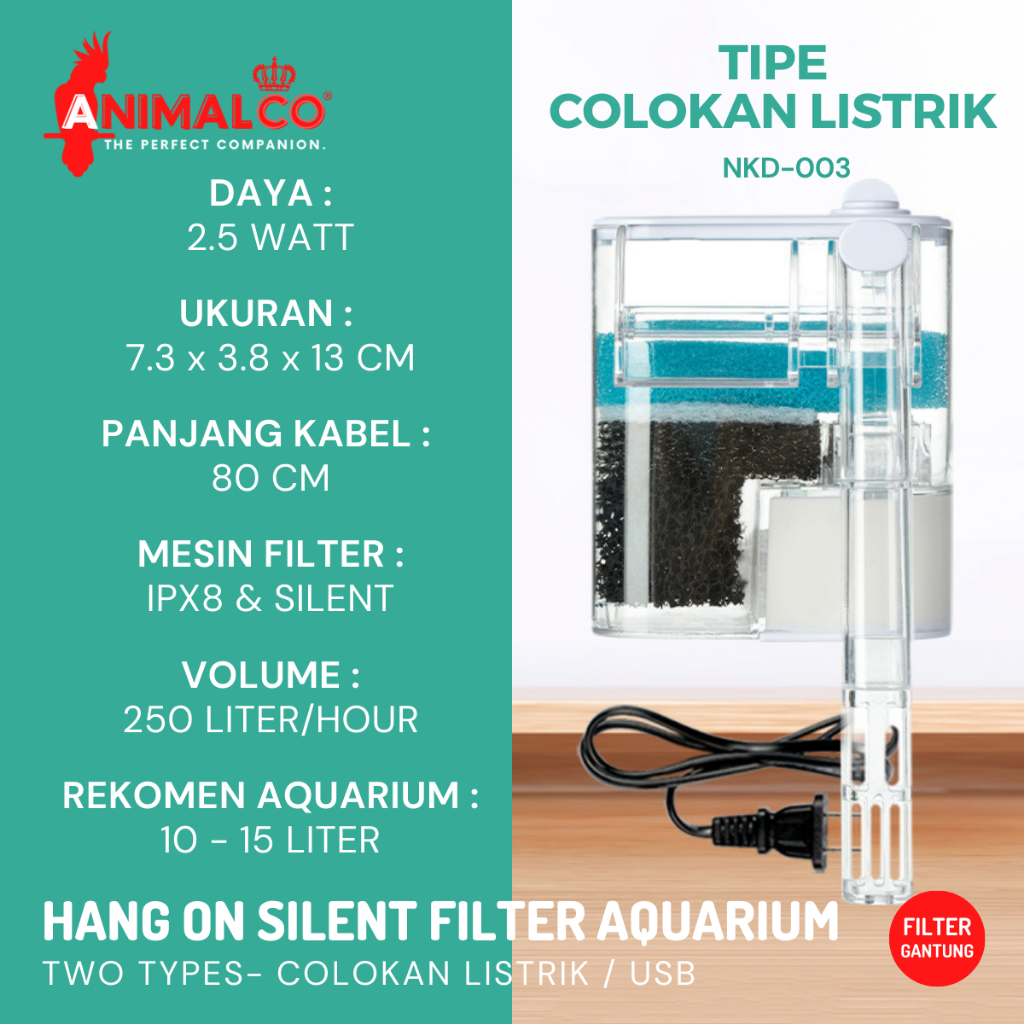 Jual EXTERNAL FILTER GANTUNG HANGON HANGING HANG ON AIR AQUARIUM