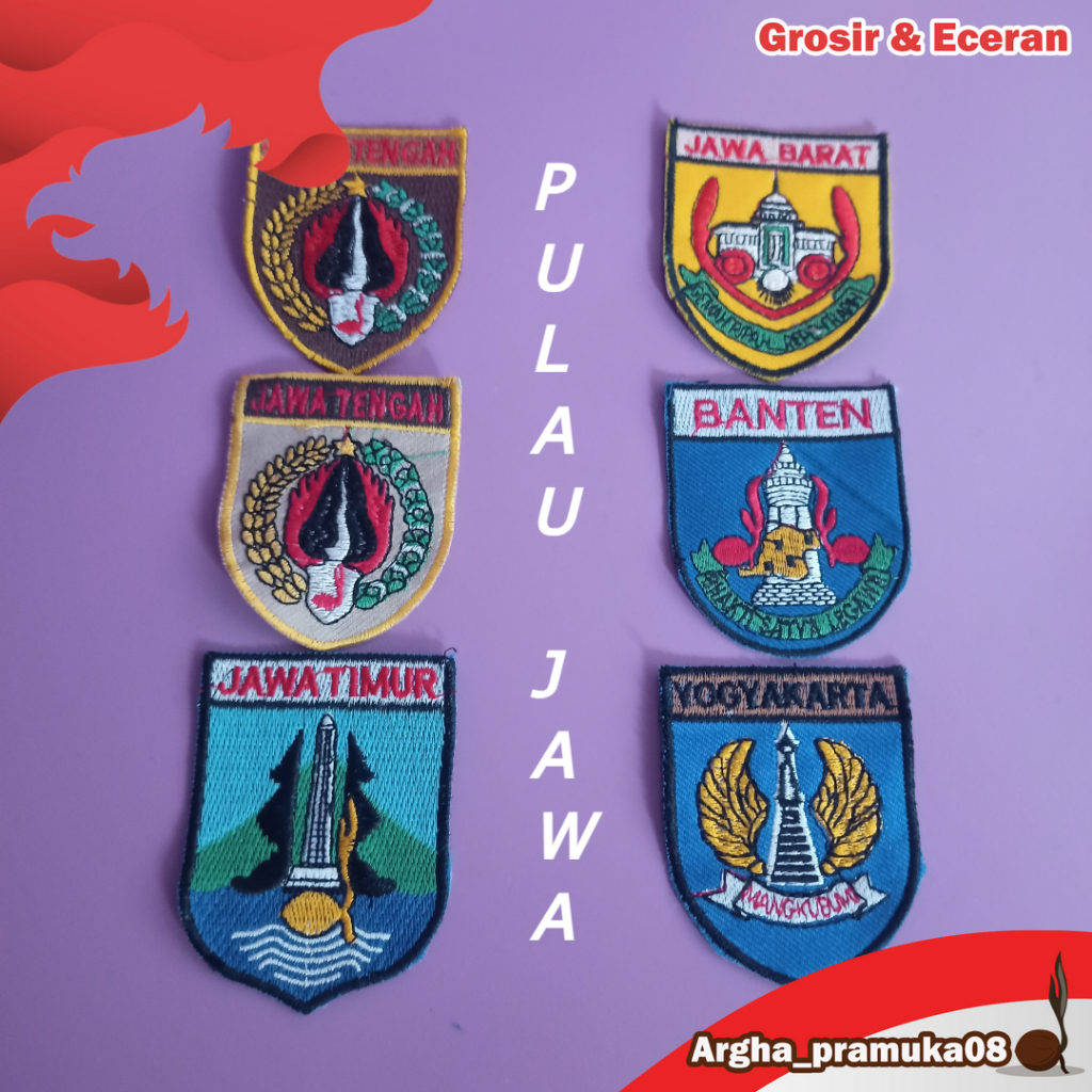 Jual Bed Badge Kwarda Full Bordir Jawa Lengkap Jateng Jatim Jabar Dll