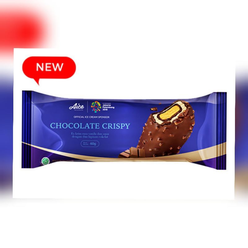 Jual Es Krim Aice Chocolate Crispy Isi Pcs Free Ice Gel Shopee