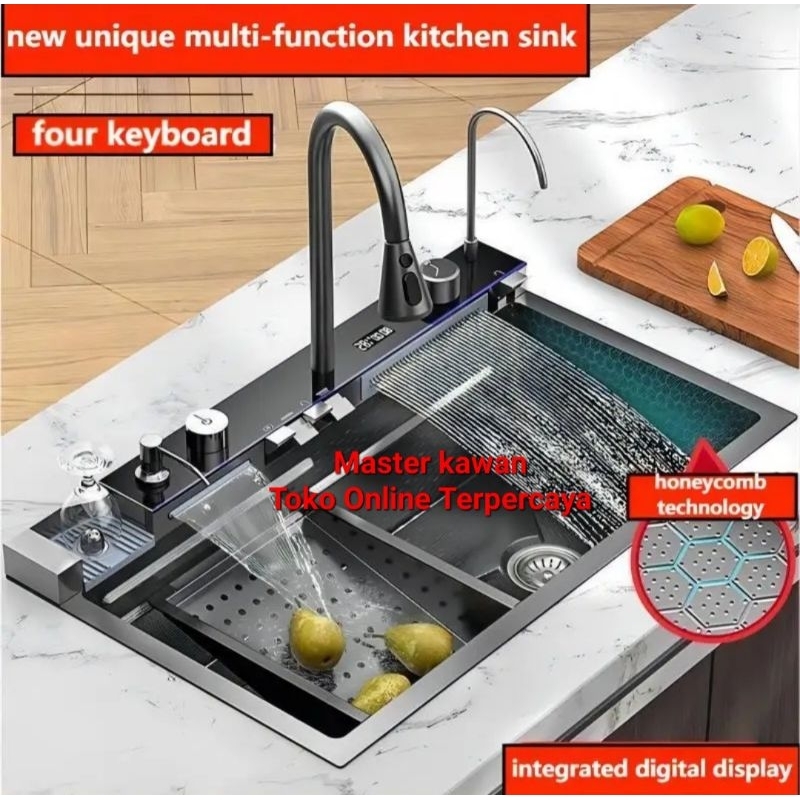 Jual Paket Lengkap Kitchen Sink Viral Piano Series Full Set Black