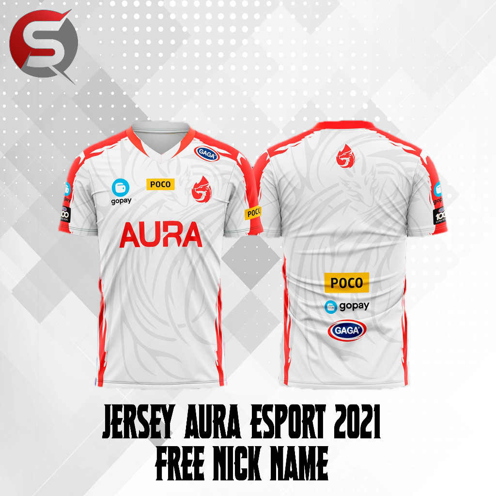 Jual Jersey Baju Gaming Aura Esport Free Fire Aov Pubg