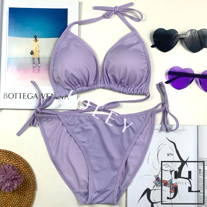 Jual Kai Solid Bikini Set Bikini Pantai Bikini Segitiga Bikini
