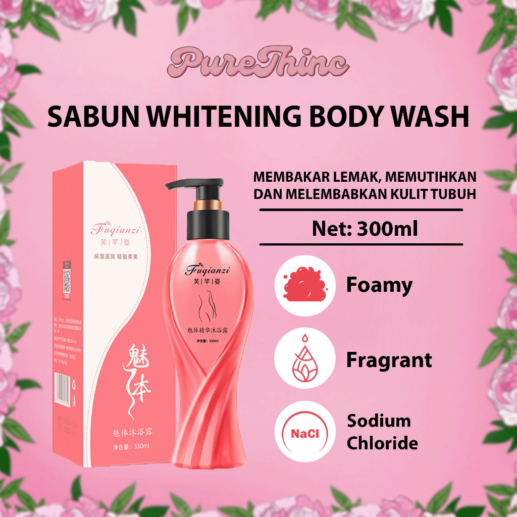 Jual Sabun Mandi Cair Parfum Whitening Body Wash 330ML Pembakar Lemak