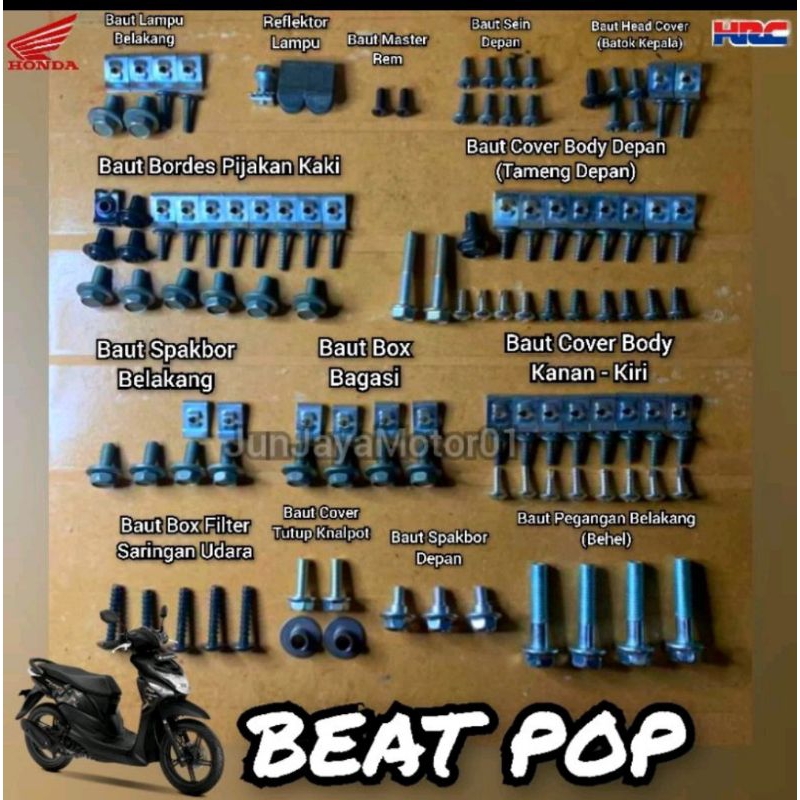 Jual Baut Lengkap Full Set Body Honda Beat Pop Shopee Indonesia