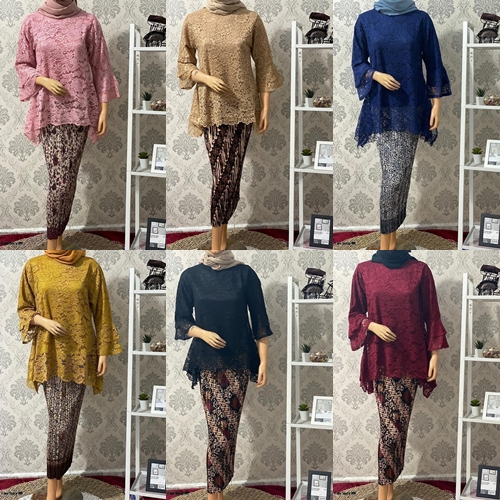 Jual Setelan Kebaya Rinjani Bianca Kebaya Brukat Rinjani Brokat Jumbo