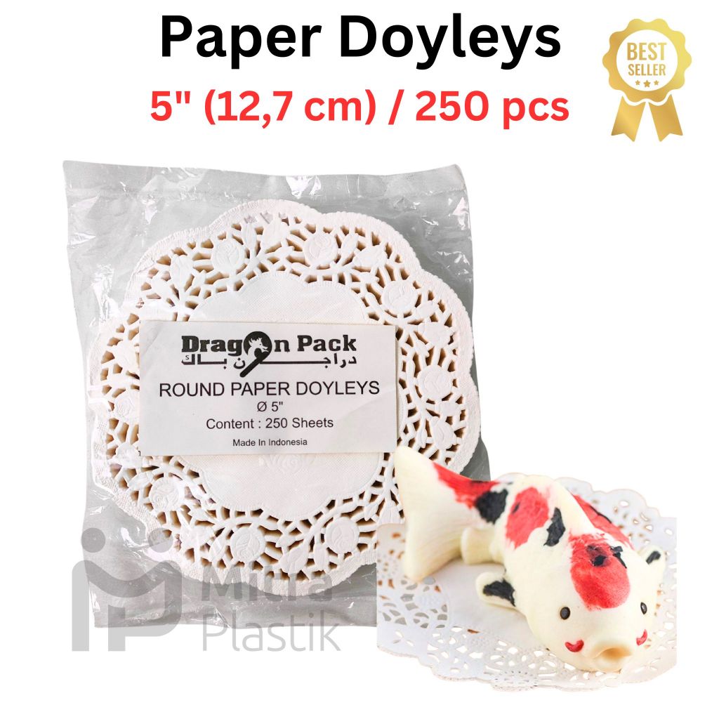 Jual Isi 250 Pcs Paper Doyleys 5 Inch Kertas Doilies 12 7 Cm Alas