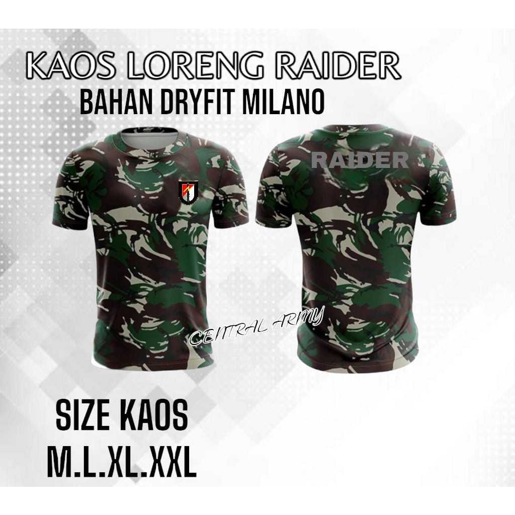 Jual Kaos Jersey Loreng Raider Kaos Loreng Raider Terbaru Bahan